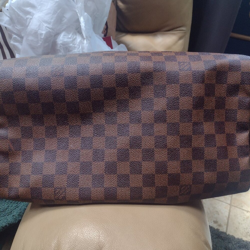 💯% Authentic Louis Vuitton Damier Ebene Speedy 35 🌹 - Picture 8 of 15